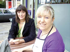 Kate Buffery (seated left) and Julie Friend 