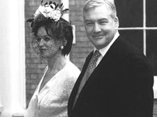 Conrad Black with his wife Barbara Amiel. The couple regularly used the company’s Gulfstream IV jet to flit between parties in London New York, Toronto and Palm Beach 