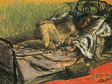 Le Lit de Fer (The Iron Bed), 1905. Pastel on buff paper