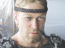 The digitally enhanced Ray Winstone as Beowulf