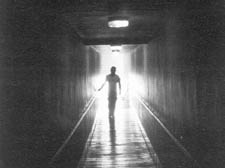The Queen&rsquo;s Theatre reports sightings of white mists floating down this corridor  