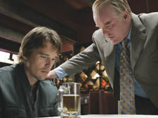 Andy (Philip Seymour Hoffman, right) with brother Hank (Ethan Hawke) 