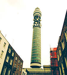 The BT Tower, formerly the Post Office Tower 