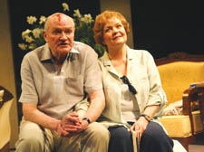 Mikhail Gorbachev (Julian Glover) contemplates his fate alongside his wife, Raisa (Isla Blair)