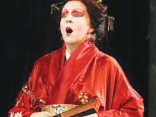 Nichola McAuliffe in the Gielgud production of The Mikado