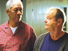 Morgan Freeman and Jack Nicholson (right) in The Bucket List