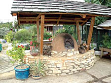 The clay oven at Freightliners Farm