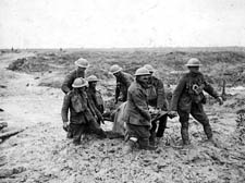 Stretcher bearers in Passchendaele, August 1917