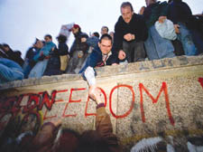 November 1989: the collapse of the Berlin Wall saw the end of the Cold War