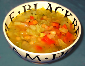 Bean and cabbage soup