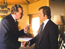Frank Langella as Richard Nixon and Michael Sheen as David Frost in Frost/Nixon which opens the 52nd London Film Festival on October 15