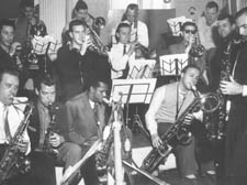 Members of Ronnie Scott's Big Band in 1955