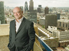 Sir Nicholas Kenyon atop the Barbican Centre
