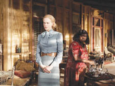 Nicole Kidman as Lady Sarah Ashley and Lillian Crombie as Bandy Legs in Australia