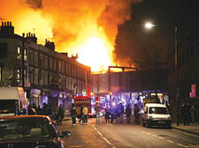 The fire at the Hawley Arms