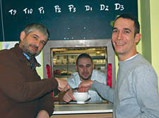 Jean Christophe Slowik (left), Cristophe Fabre and Laurent Valentino 