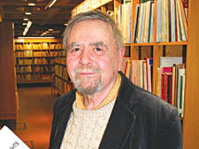 John Rety after tributes at the Barbican Library