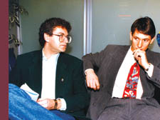 Harry Harris with former Tottenham striker Gary Lineker
