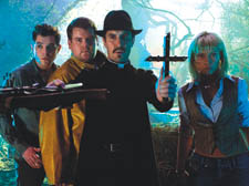 Matthew Horne, James Corden and Paul McGann in Lesbian Vampire Killers