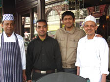 From left: Abdul Chowehury, Juet Ahmed, Abdul Miah and Shamin Miah