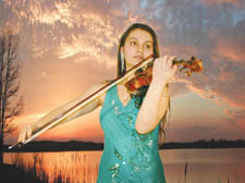 Violinist Nazrin Rashidova, FeMusa's lead violinist