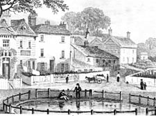 South End Green  from the bottom of Pond Street, c1830