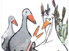 From Borka, Burningham&rsquo;s first children&rsquo;s book, 1963