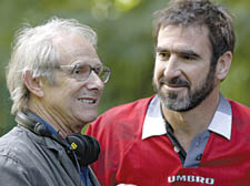 Director Ken Loach with Eric Cantona