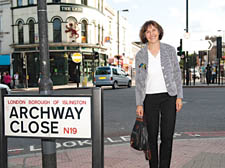 Marina Lewycka, who spoke at the Holloway Arts festival, pictured in Archway last week