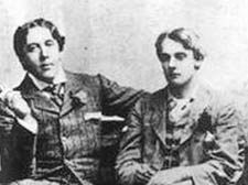 Lord Alfred Douglas pictured with Oscar Wilde