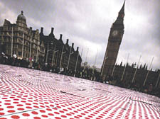 100,000 drops of blood: Parliament Square, February 2006 (detail)