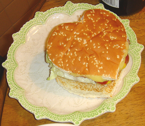 Hearty hamburger