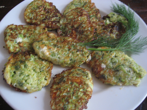 Courgette and parmesan frittatas