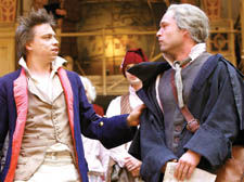 James Garnon as Danton and (right) John Light as Thomas Paine - Photo: John Haynes