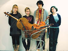 Cellist Grace Chatto (second from left) with members of her quartet
