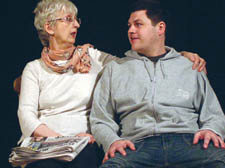 Rob (Jai Lynch) with mum Mary (Jean Apps)
