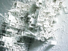 Detail of Gerry Judah's 'White Country' 