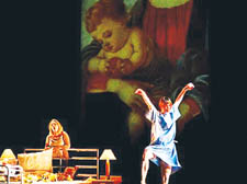 Soprano Sophie Bevan shares the stage with dancer Laura Caldow 