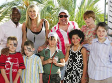 Sun, sea, sand and stars- GOSH kids pictured with celebrities in Majorca