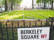 Preparation for events in Berkely Square 