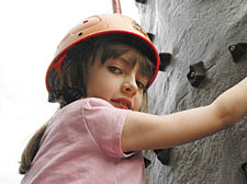 Green climber in the park: Amy Horgan, 9 