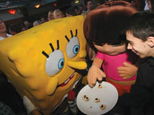 Spongebob and Dora are the centre of attention in Soho 
