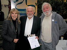 Actress Susan Hampshire and David Bellamy with Sante Zanello on Tuesday 