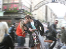 Gregg Stone's version of Robert Doisneau's Kiss by the Hotel de Ville, part of the exhibition