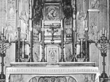 The splendid altar in Victorian times