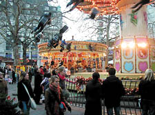 The annual Christmas fun-fair in Leicester Square