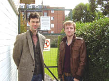 Cllrs Alastair Moss and Lee Rowley at the Paddington Recreation Ground this week