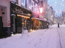 A deserted Frith Street