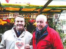 Bradley Walsh backs the competition with market trader Ronnie Stannett