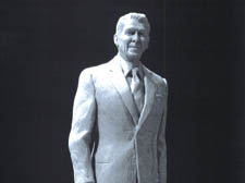 Chas Fagan's drawing of a statue of former President Ronald Reagan